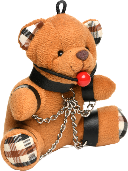 Gagged Teddy Bear Keychain