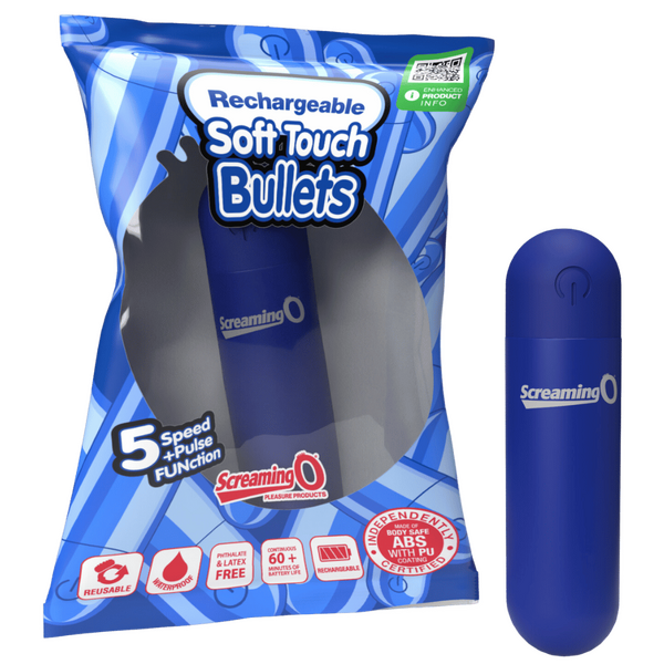 Rechargeable Soft Touch Bullet (Blue)