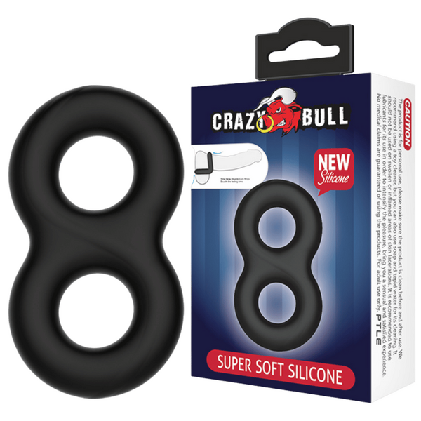 Super Soft Silicone Cockring - Figure 8-BI-210185