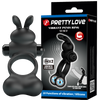 Yusuf - Vibrating Cockring with Steele Balls (Black)-BI-210346
