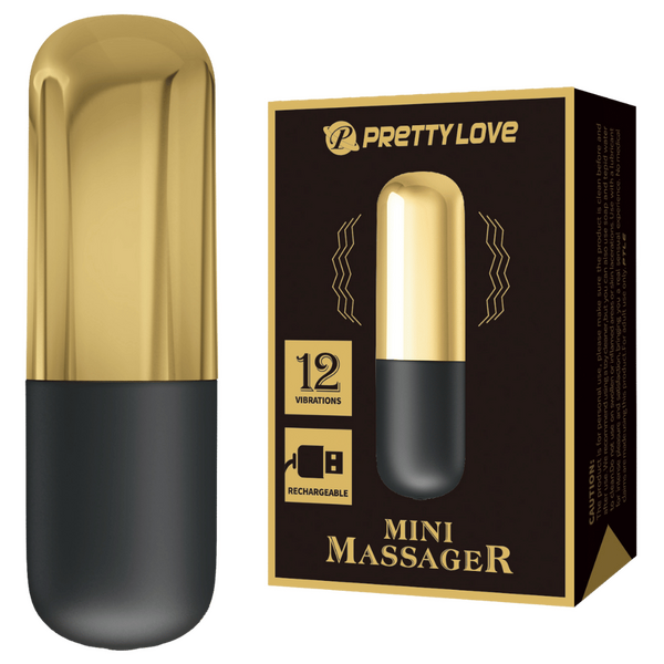 Rechargeable Mini Massager (Gold)