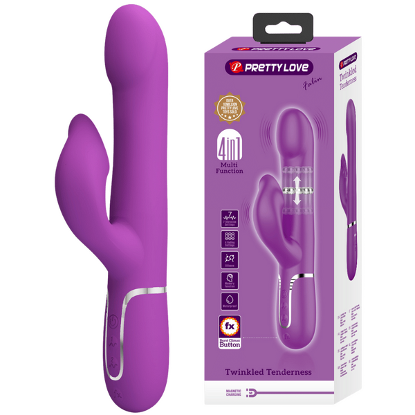 Falin - 4in1 Multi-function Vibrator (Purple)