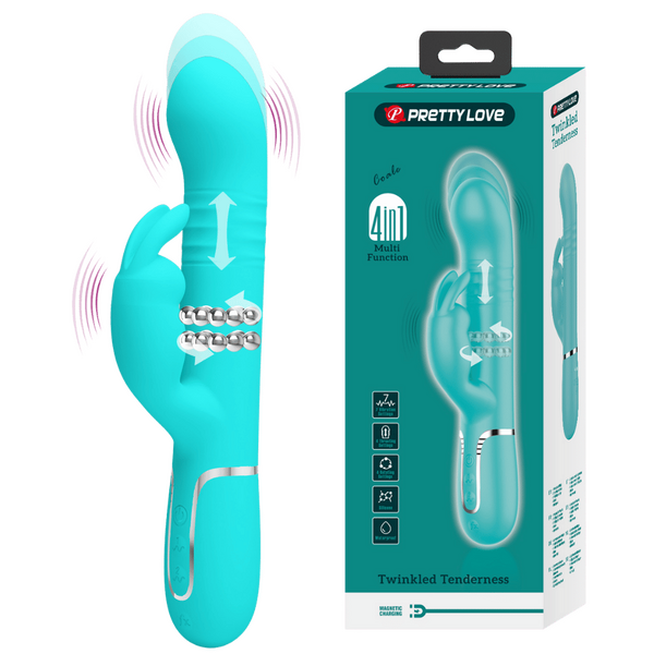 Coale - 4in1 Multi-function Vibrator (Seafoam)