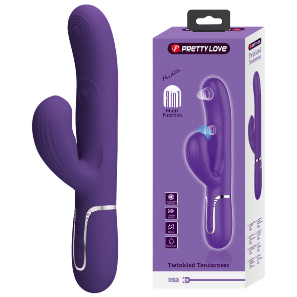 Perdita - 3in1 Multi-function Vibrator (Dark Purple)