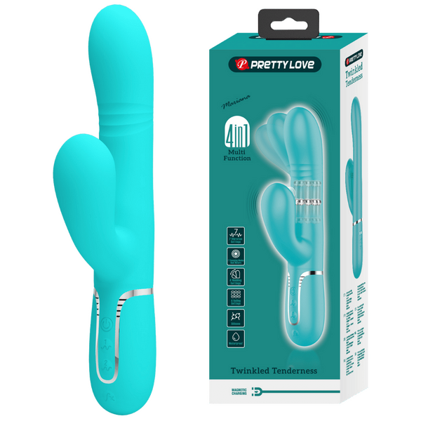Mariana - 4in1 Multi-function Vibrator (Seafoam)-BW-500034-1