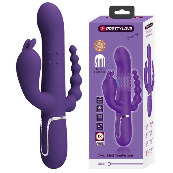 Cammy - 4in1 Multi-function Vibrator (Dark Purple)-BW-500036-2