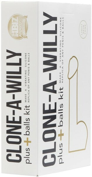 Clone-A-willy Plus With Balls (Light Tone)-EL-MD-FL