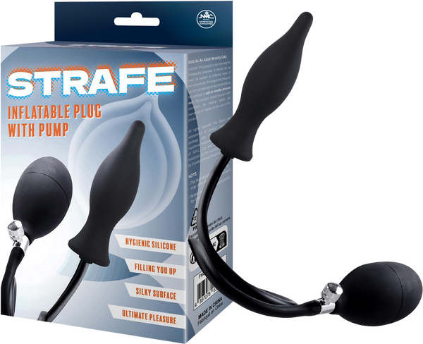 Inflatable Teardrop Plug with Pumps (Black)