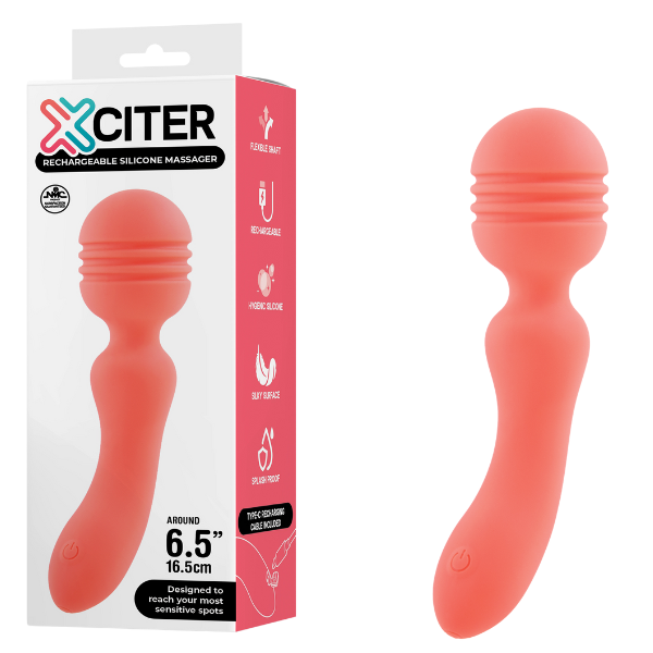 Exciter - Rechargeable Silicone Massager (Pink)