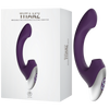 Thumping Rechargeable Silicone Vibrator (Purple)