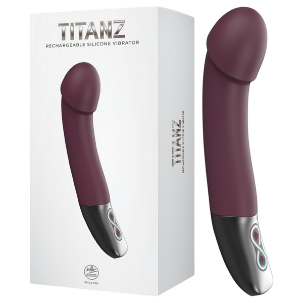 Rechargeable Silicone Vibrator (Rubine Red)