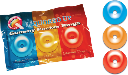 Liquored Up Pecker Gummy Rings (3 Pack)