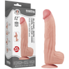 12'' King Sized Sliding Skin Dual Layer Dong (Flesh)-LV317052