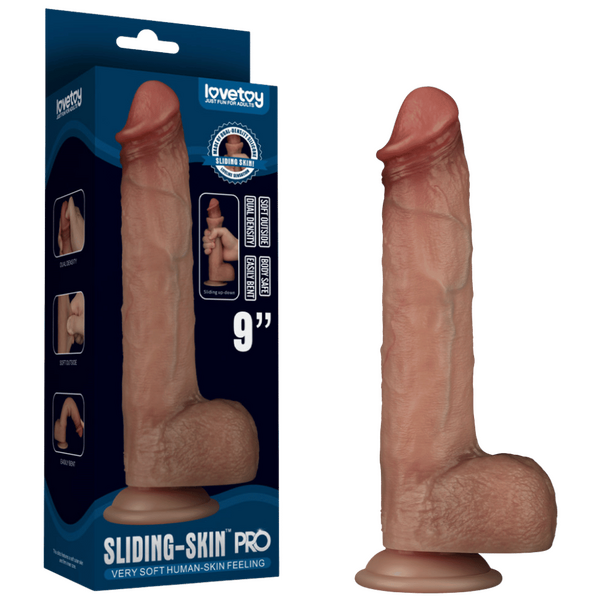 9'' Dual Layer Silicone Dong-LV417004