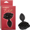 Large Rose Anal Plug (Black)