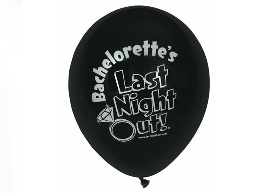 Bachelorette Last Night Out Bride Bridal Showers Hens Night Party Balloons 10pcs