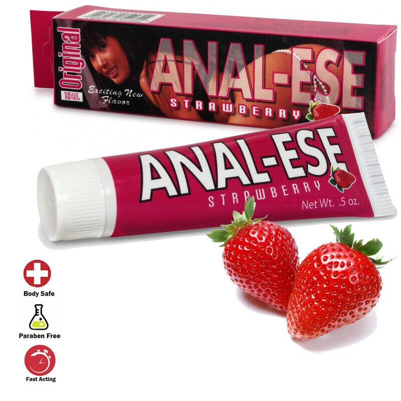 The Oiginal Anal ESE Ease Eaze Strawberry Cream Lube .5 OZ