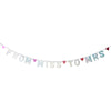 Bachelorette party favors 'From Miss to Mrs' Party Banner