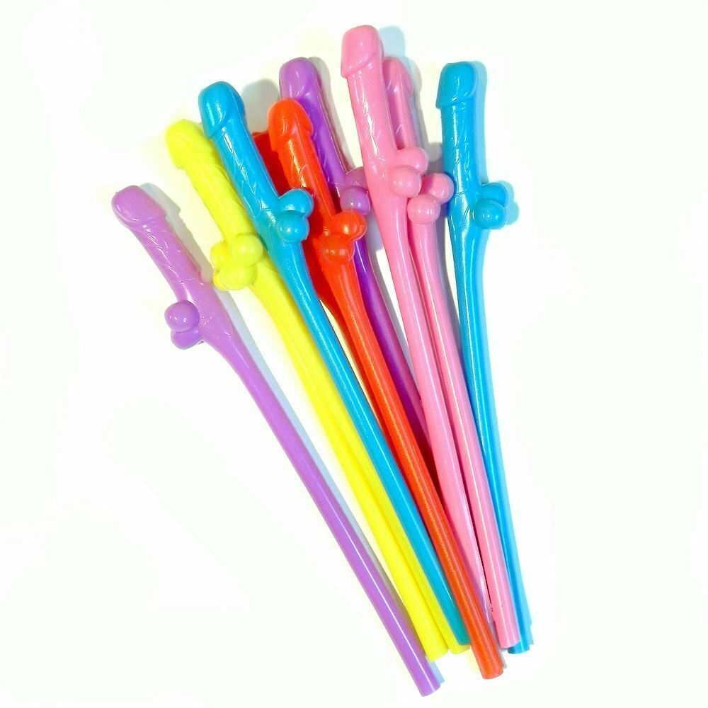 10 Thirsty Girls  Sippy Straws Coloured