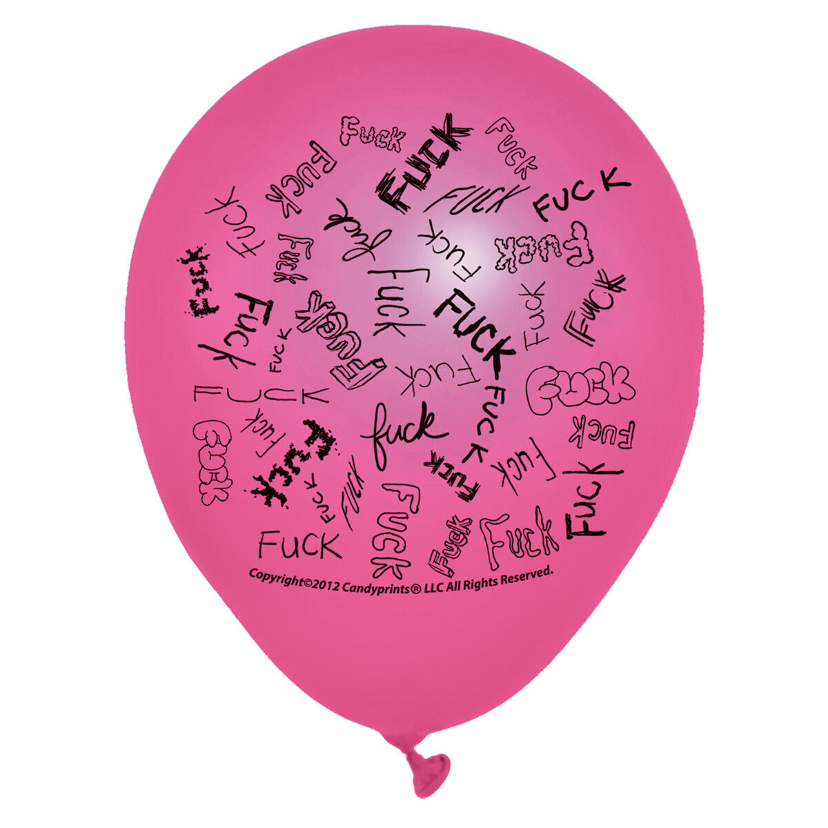 Fck F*ck Balloons Fun Novelty Hens Bucks Adult Night Party 8pk Coloured Balloons