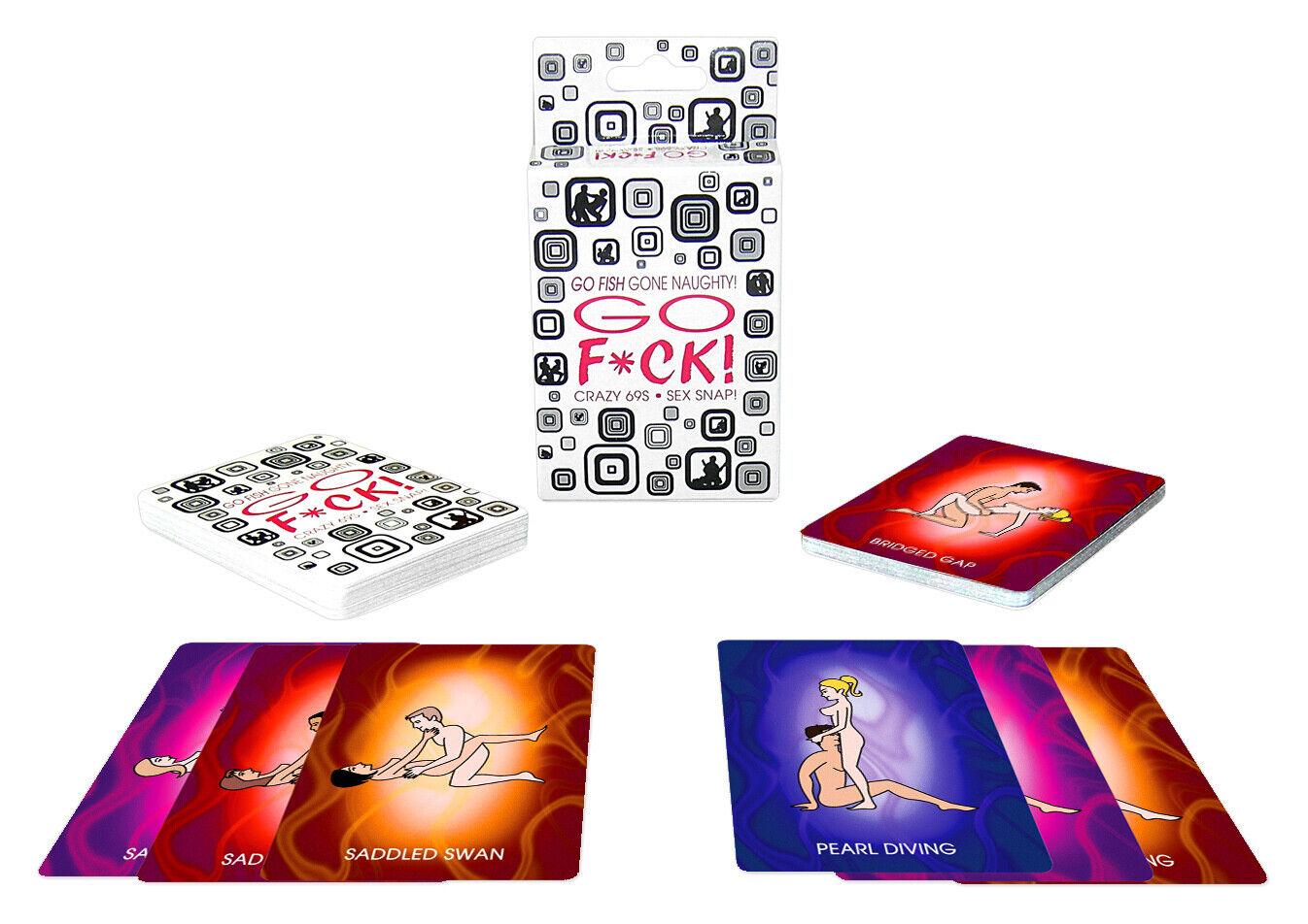 Go F*ck Go Fish Card Game - Naughty Sex Position Lick Suck Adult Rules