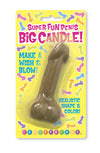 Super Fun Big Penis Candle - Brown - Party Gag Gift Novelty