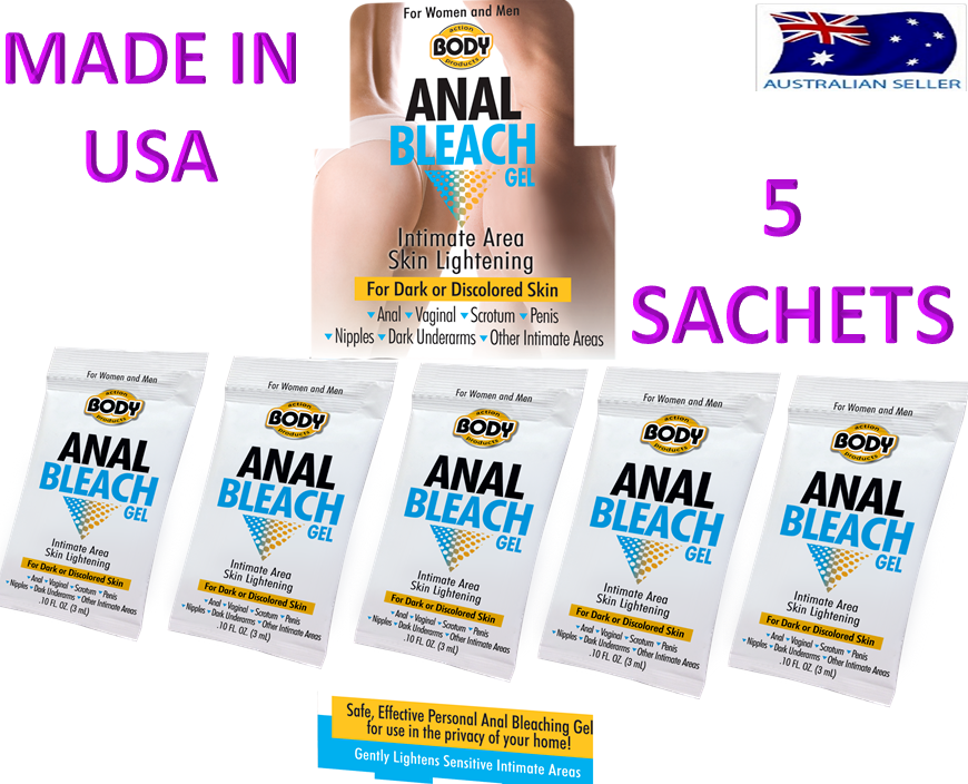 Body Action Concentrated Whitening Gel Intimate Skin Lightening  5 Sachets