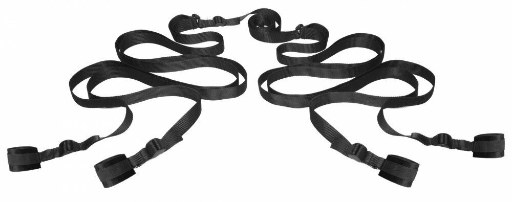 Introductory Bed Restraints Bondage Kit Wrists and Ankles Strap Down - Fetish