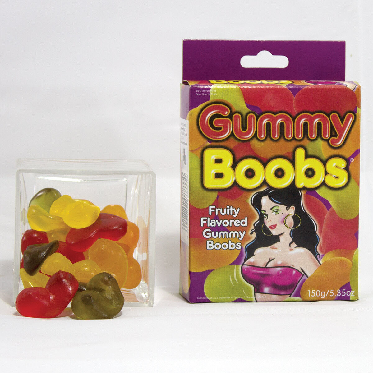 Gummy Boobies Fun Bucks Hens Night Adult Party Fruity Tits Boobs Candy 120g