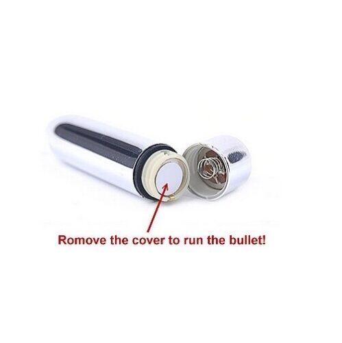 Ammunition Bullet Vibrator Silver Massager Wand Vibe Vagina Anal Sex Toy