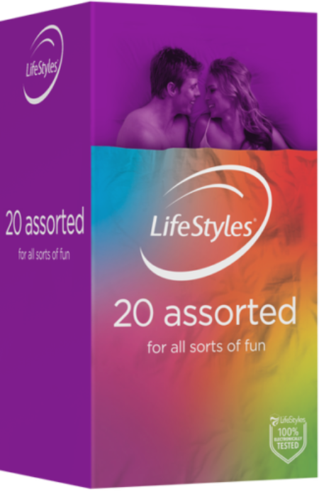 Ansell LifeStyles Assorted Flavoured Textured Retail Pack