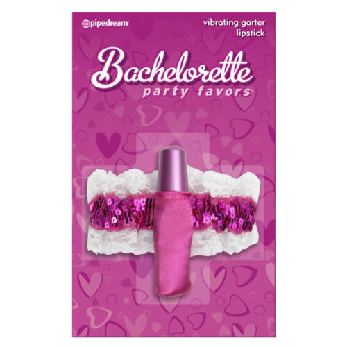 Bachelorette Party Favors - Vibrating Garter Lipstick - Lipstick & Garter Stimulator