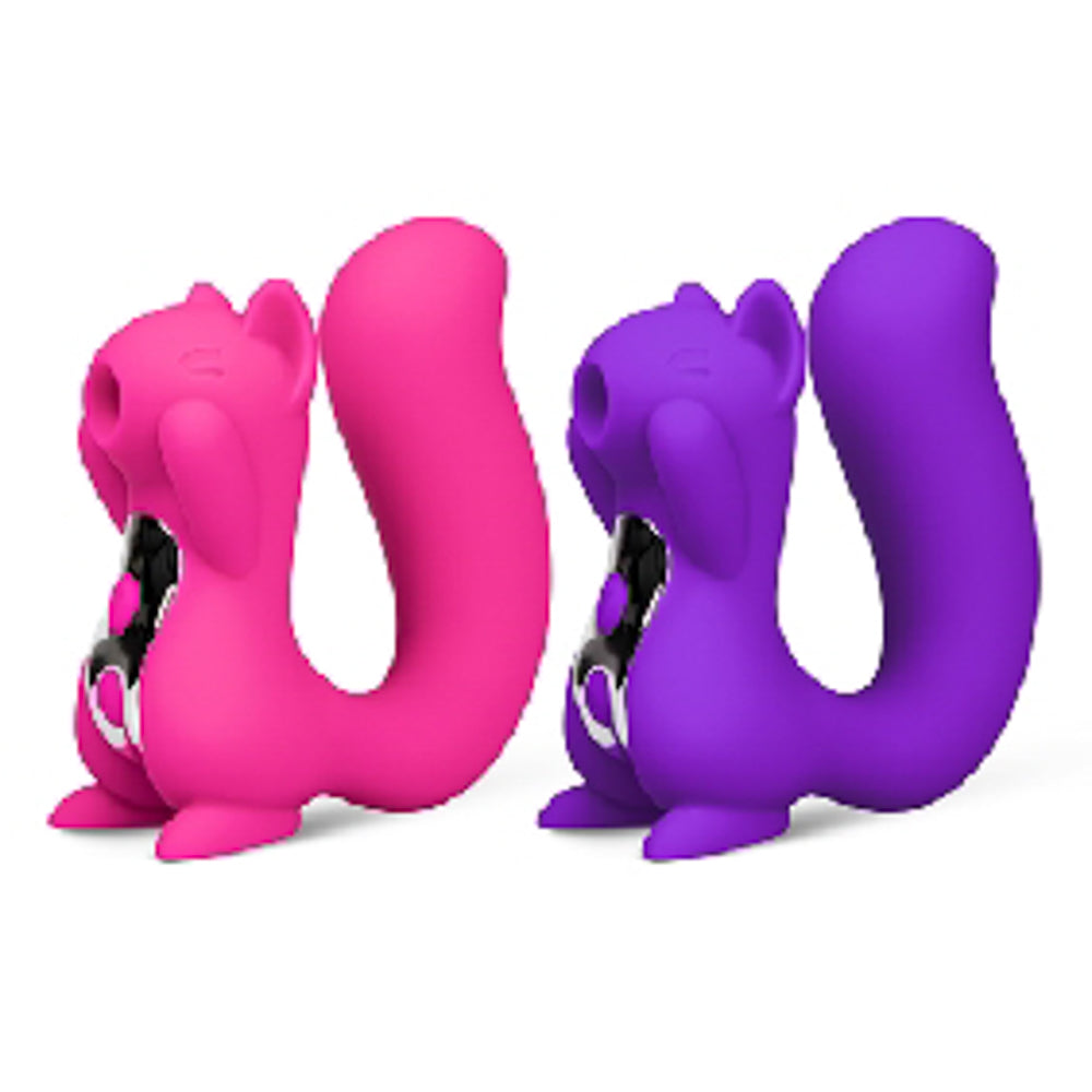 10 Speed Silicone Squirrel Pink/Purple Vibrator