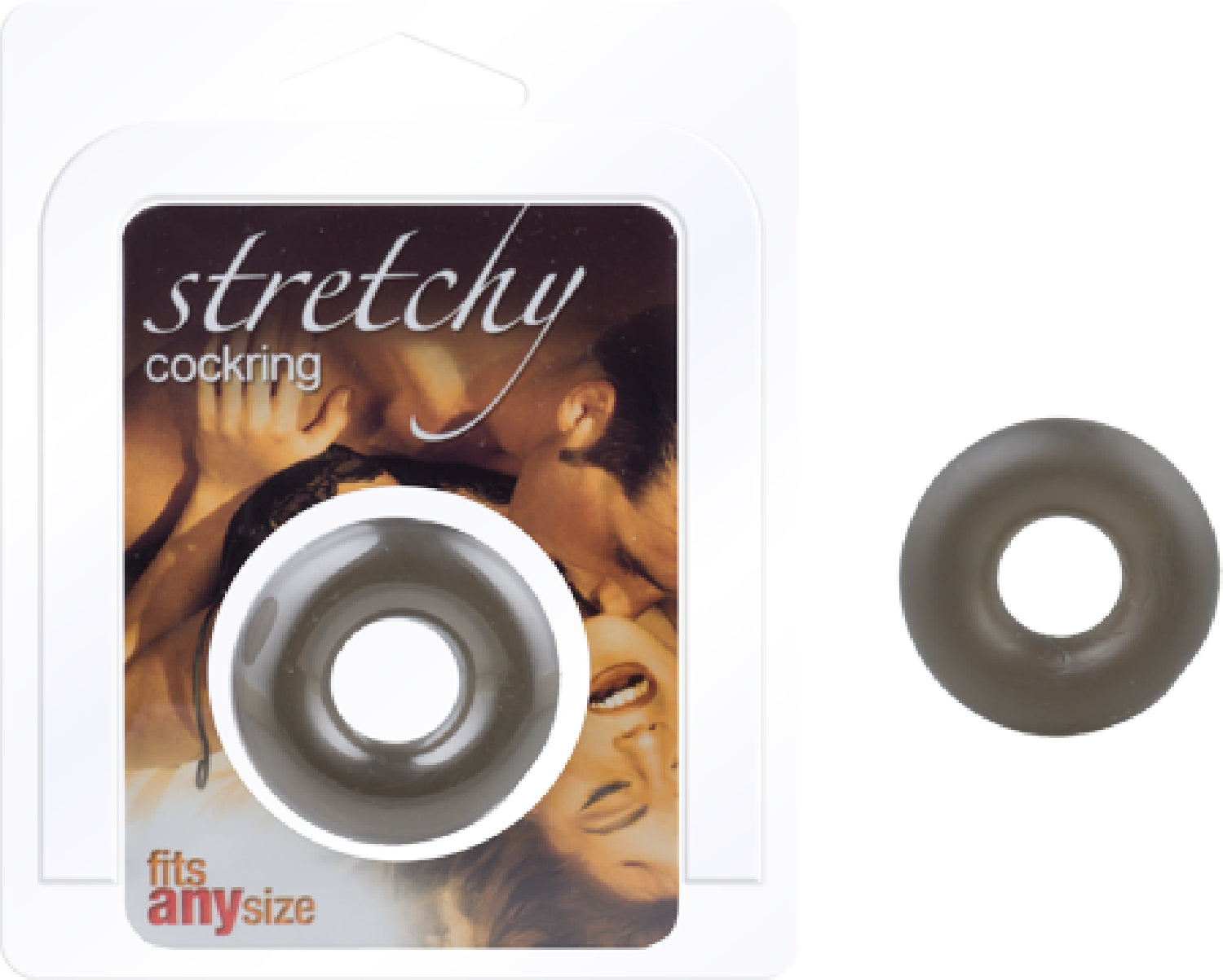 Stretchy Penis Cock Ring - Smoke Donut-Shaped Cock Ring - Early2bed