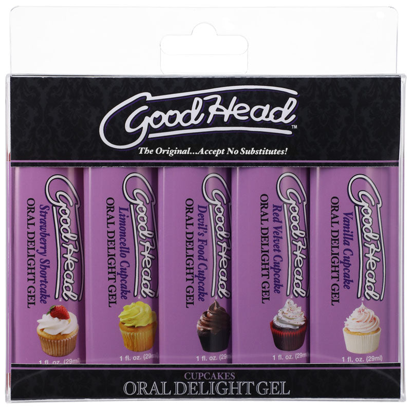 GoodHead Oral Delight Gel - Cupcakes-(1361-36-bx)