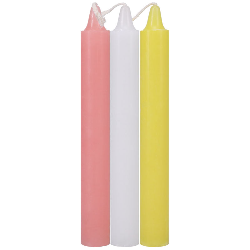 Japanese Drip Candles - Light - Light Coloured 3 Pack