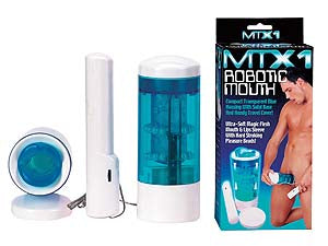 MTX 1 Robotic Mouth - Blue Robotic Masturbator - Early2bed