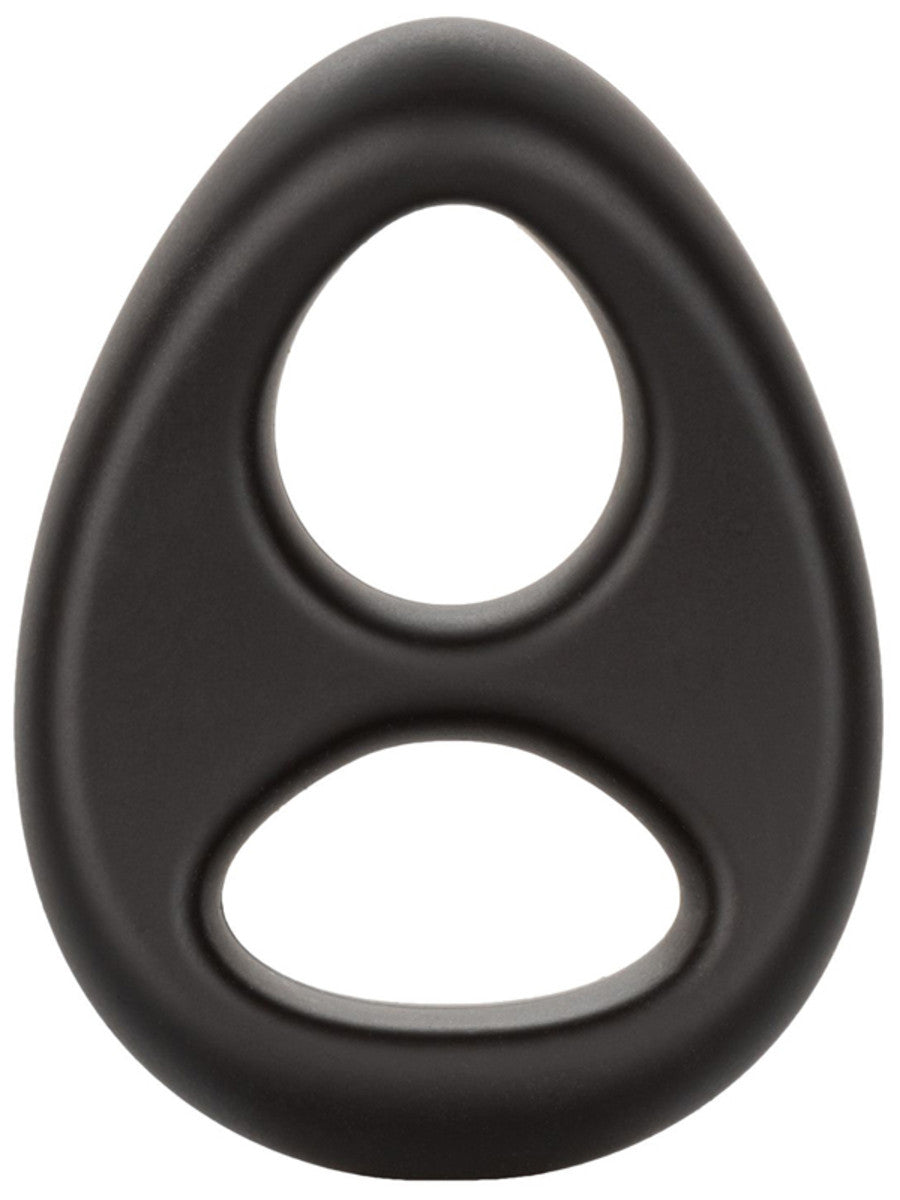 Ultra-Soft Dual Ring - Black Cock Ring