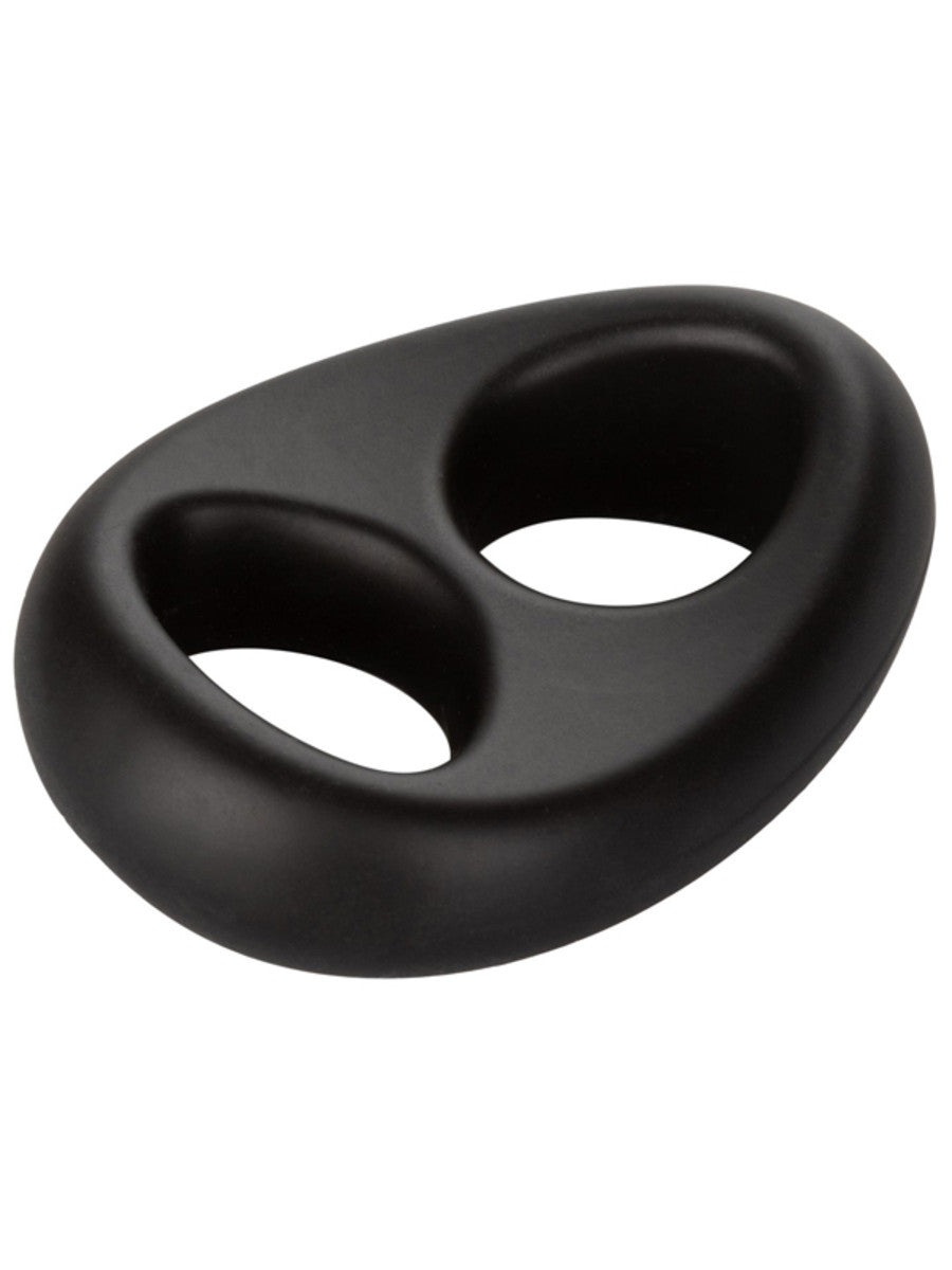 Ultra-Soft Dual Ring - Black Cock Ring