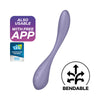 Satisfyer G-Spot Flex 5 - Lilac USB Rechargeable Vibrator with App Control