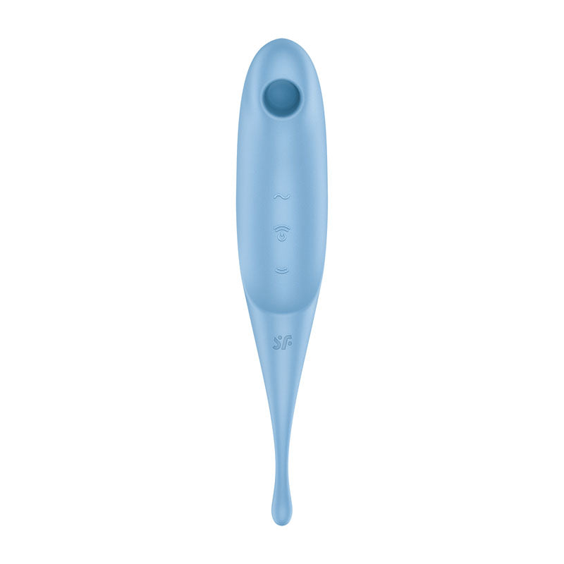 Satisfyer Twirling Pro - Blue USB Rechargeable Air Pulse & Point Clitoral Stimulator - 4043920