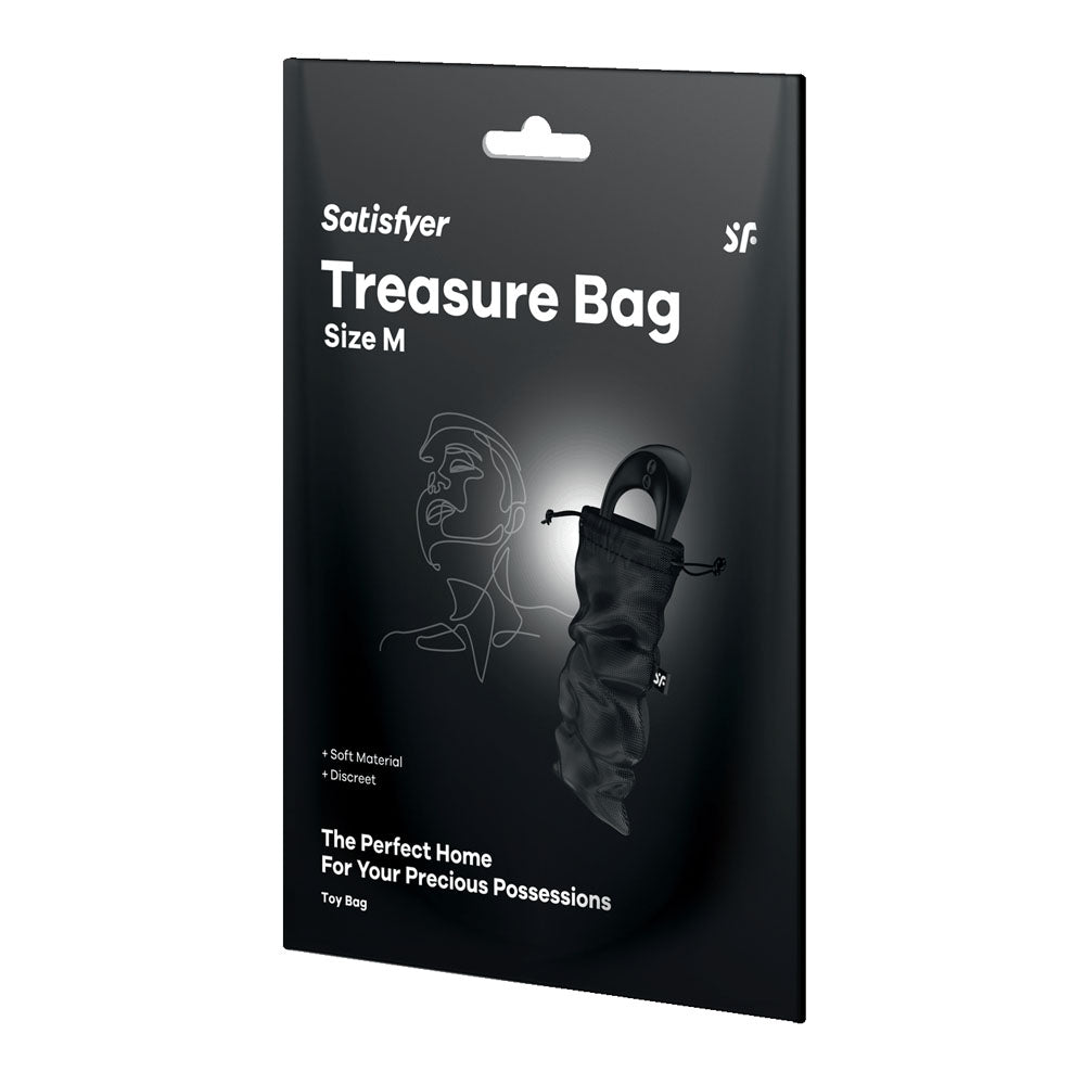 Satisfyer Treasure Bag Medium - Black-(4059495)