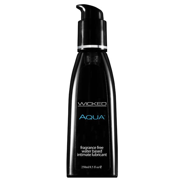 Wicked Aqua - Water Based Lubricant - 250 ml (8.5 oz) Bottle - 90108