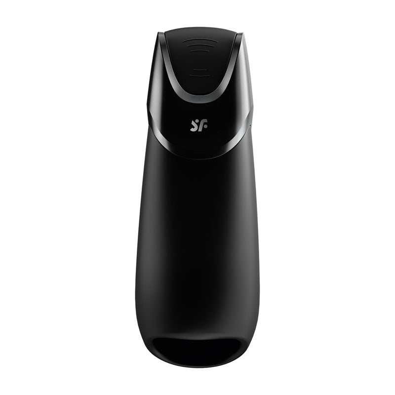 Satisfyer Men Vibration+ - Black USB Rechargeable Masturbator with App Control