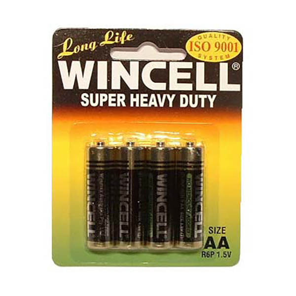 Wincell Aa Super Heavy Duty Batteries-(aabp4sh)