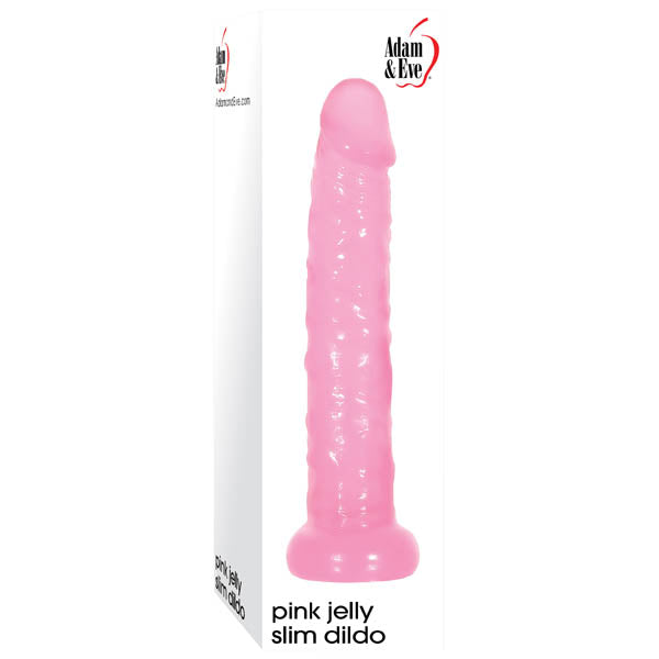 Adam & Eve Pink Jelly Slim Dildo - Pink 14.5 cm (5'') Dong