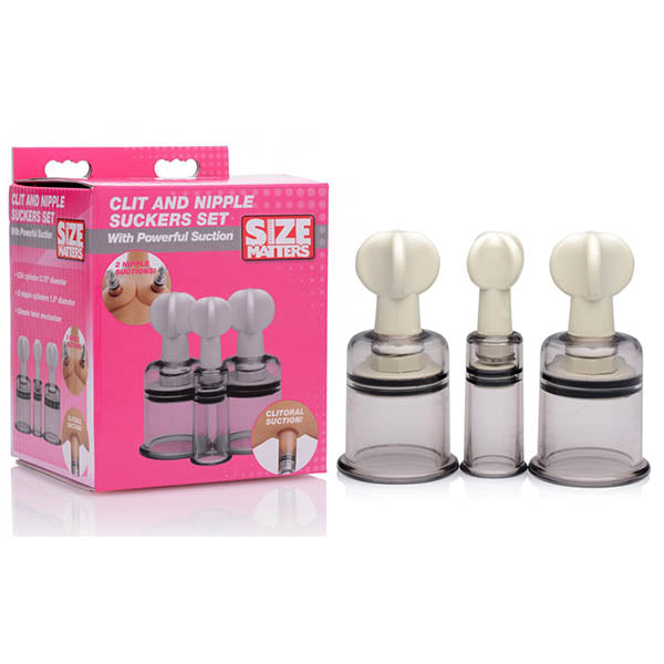 Size Matters Clit and Nipple Suckers Set-(af222)
