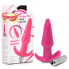 Frisky Smooth Vibrating Anal Plug - Pink 12.2 cm Vibrating Butt Plug - Early2bed