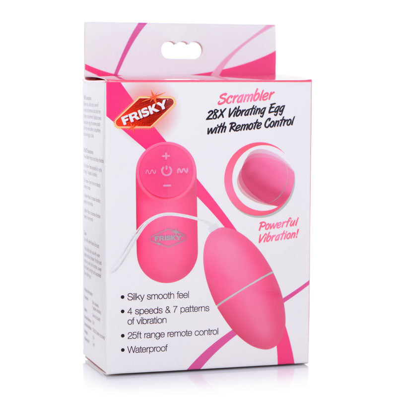 Frisky Scrambler - Pink Vibrating Egg with Wireless Remote