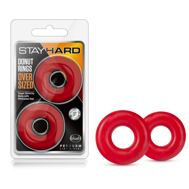 Stay Hard - Donut Rings Oversized-(bl-00988)
